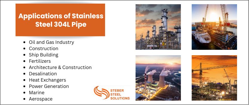 Applications of Stainless Steel 304L Pipe