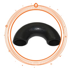 Black Mild Steel Hot Induction Bend