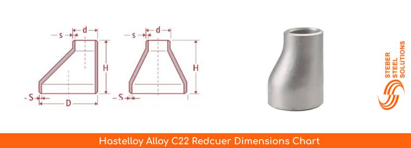 Hastelloy Alloy C22 Redcuer Dimensions Chart
