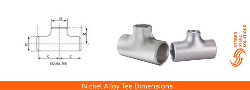 Nickel Alloy Tee Dimensions