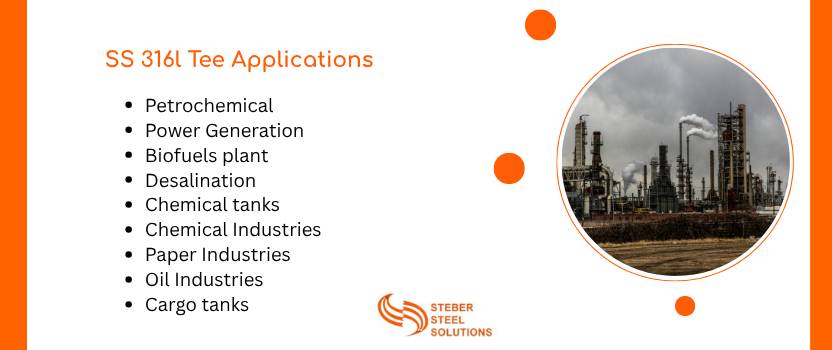 SS 316L Tee Applications