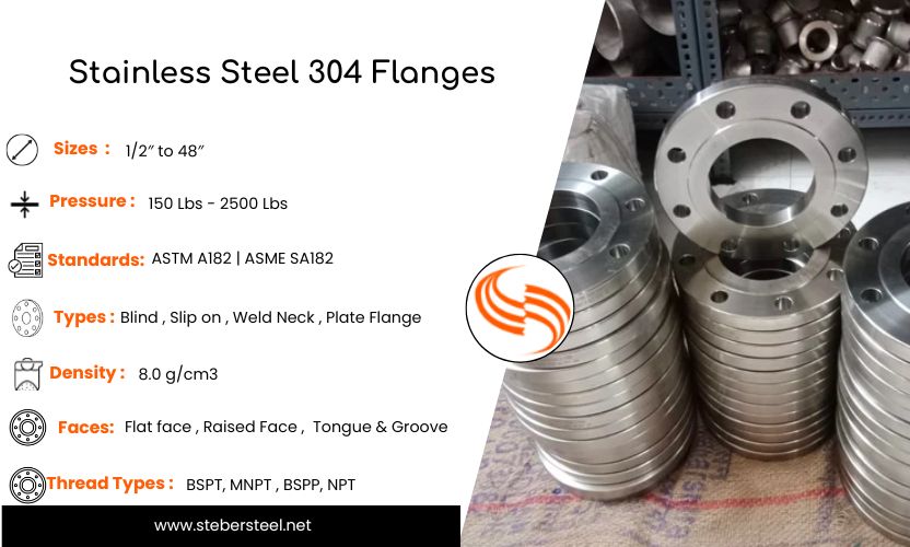 Stainless Steel 304 Flanges