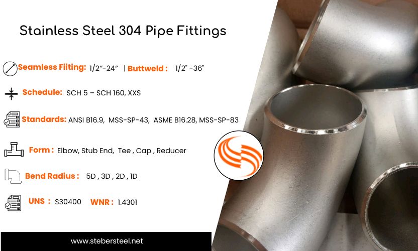 Stainless Steel 304 Pipe Fittings
